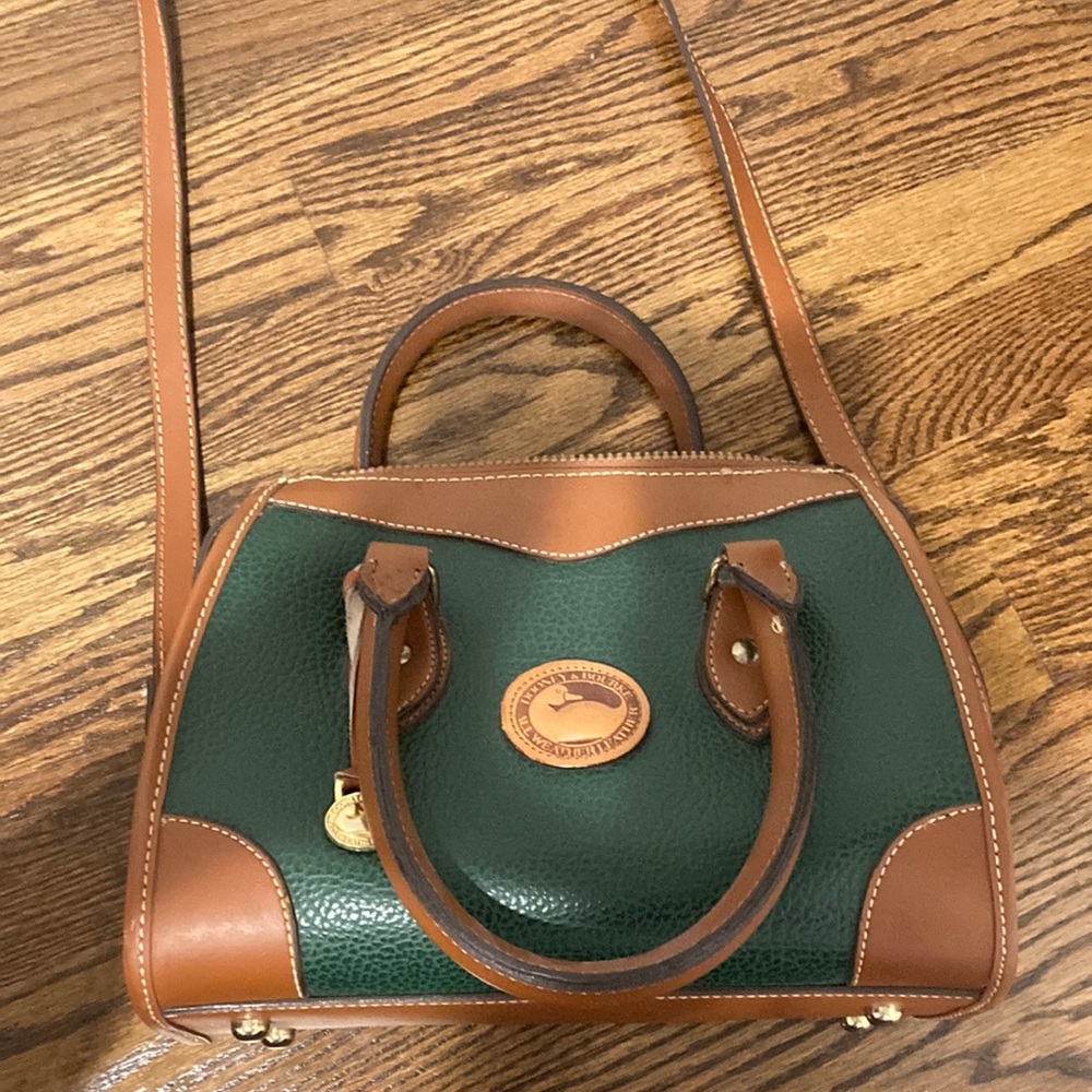 Vintage Downey & Bourke, leather. Green and brown.
